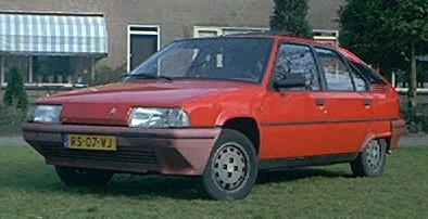 De voorkant van mijn BX